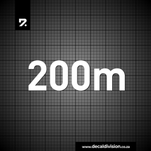Distance Marker Sticker - 200 Metres